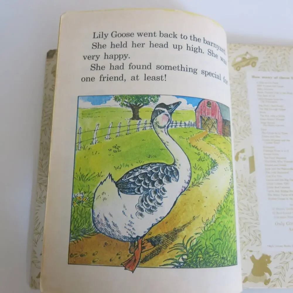 WHAT LILY GOOSE FOUND Little Golden Book Vintage Annabelle Sumera 1977 Kids